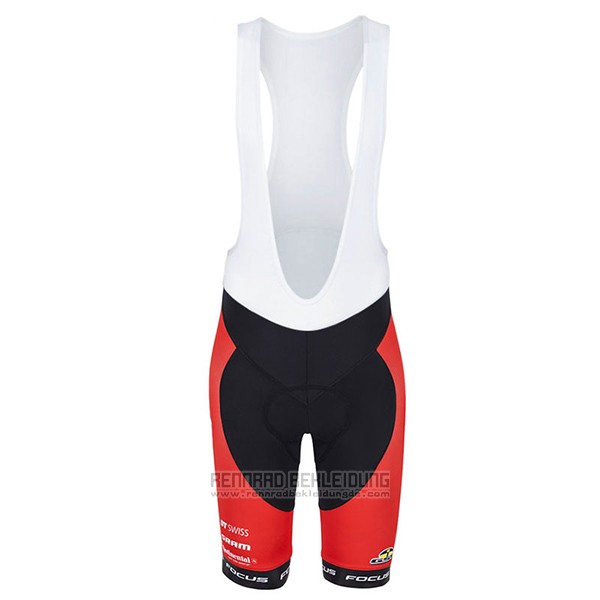 2017 Fahrradbekleidung Focus XC Rot Trikot Kurzarm und Tragerhose